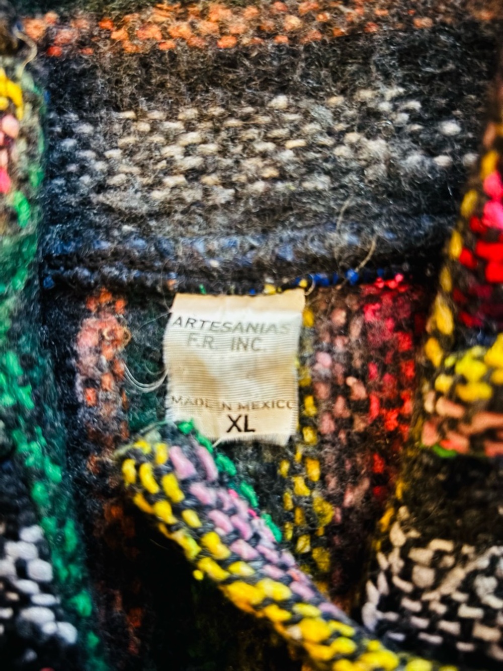 Vintage Baja Hoodie “Drug Rug” - Picture 3 of 9